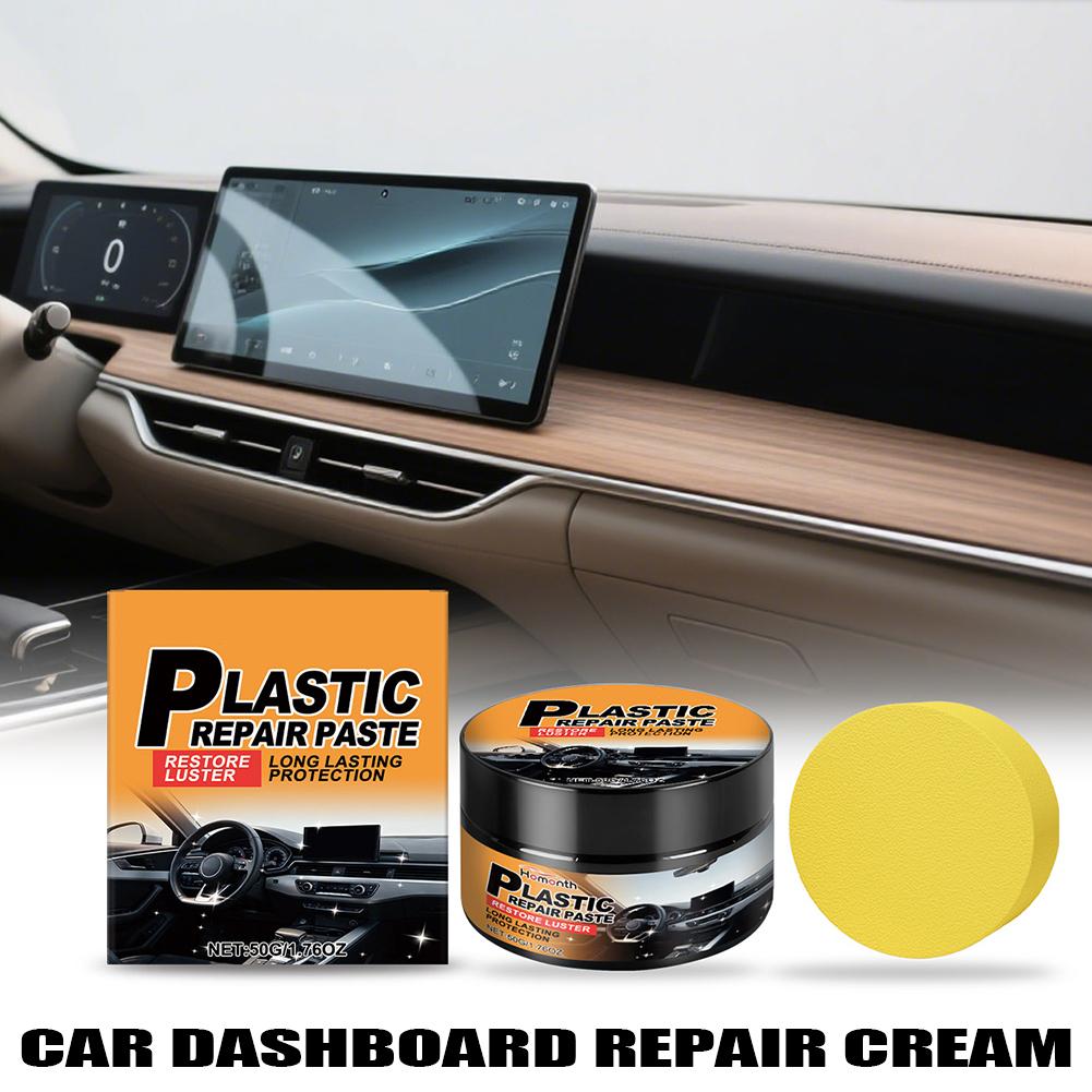 Leather Cleaner Interior - Car Dashboard Repair Paste With Sponge