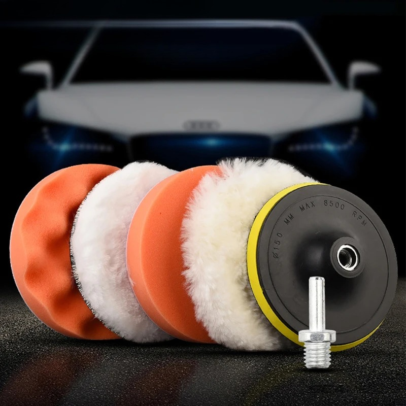 6pcs/set Car Polishing Sponge  - Polish Pad Set Buffer บทวิจารณ์และราคา