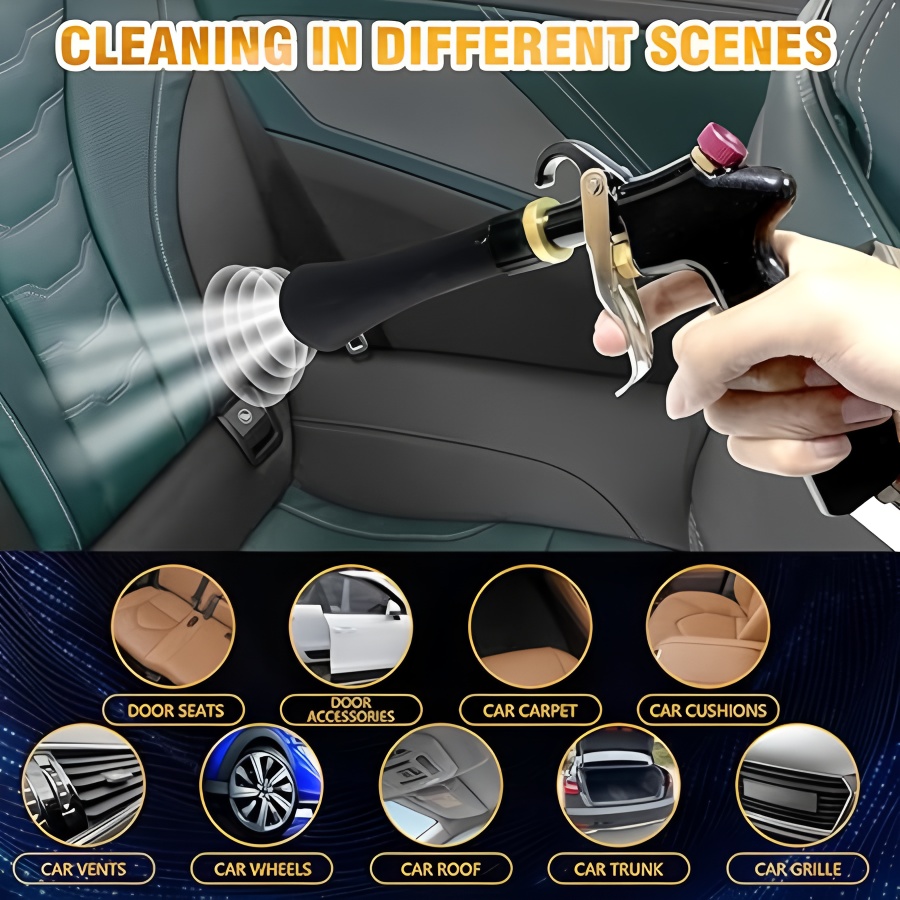 Air Blow Gun Car Interior Clea - Dirt Brush Interior บทวิจารณ์และราคา