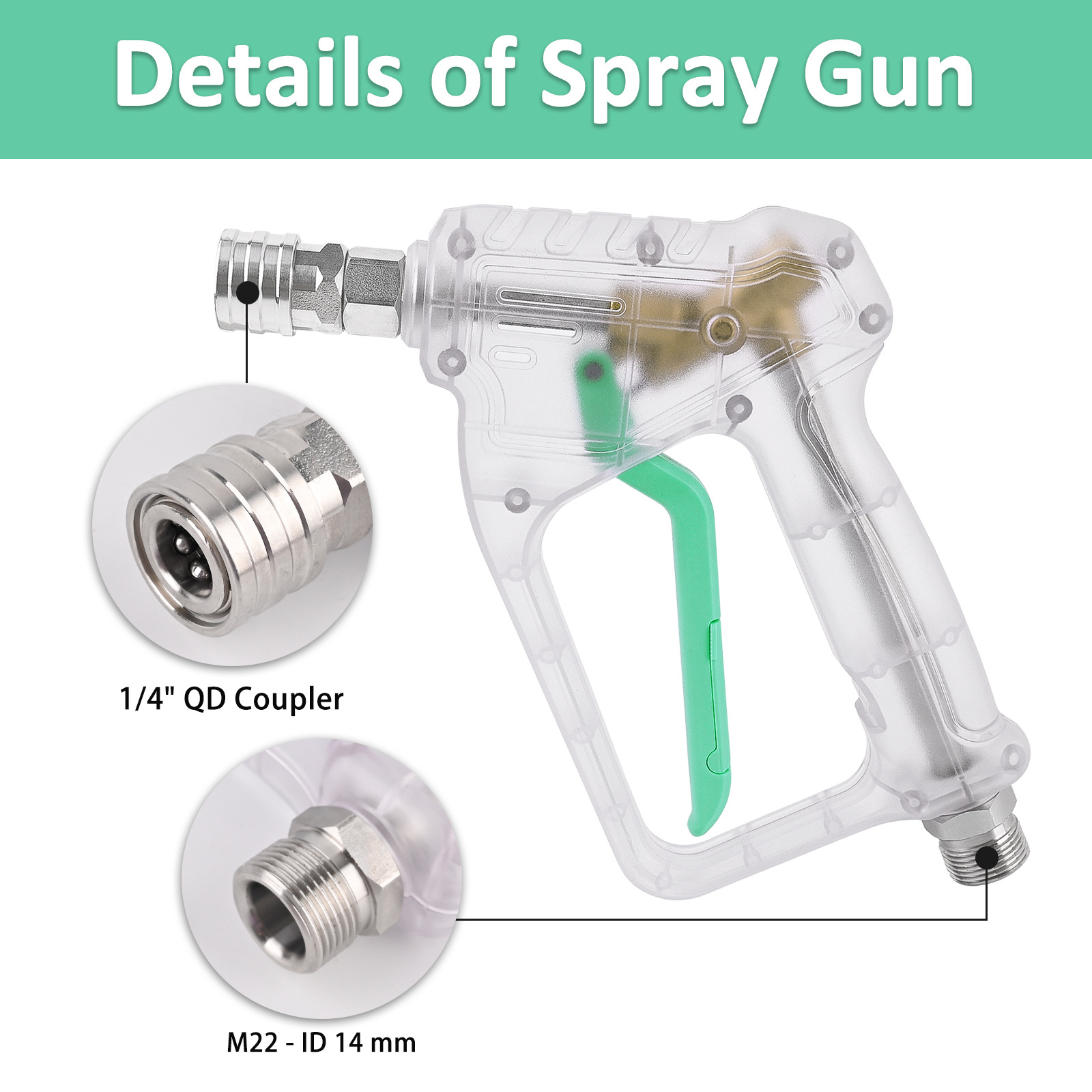 High Pressure Washer Gun with  - Foam Cannon Car Wash บทวิจารณ์และราคา