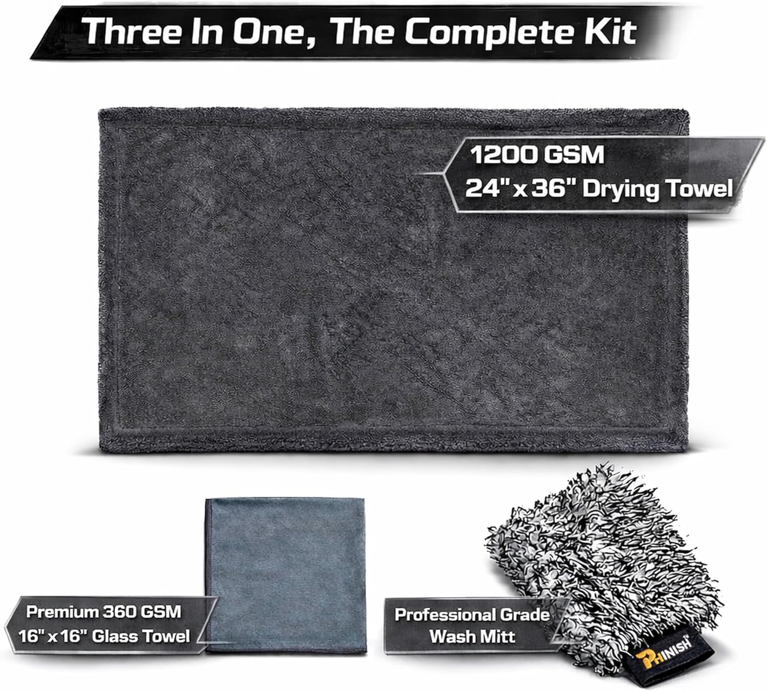 24x36 Car Drying Towel 1200 GS - Microfiber Towel Detailing บทวิจารณ์และราคา
