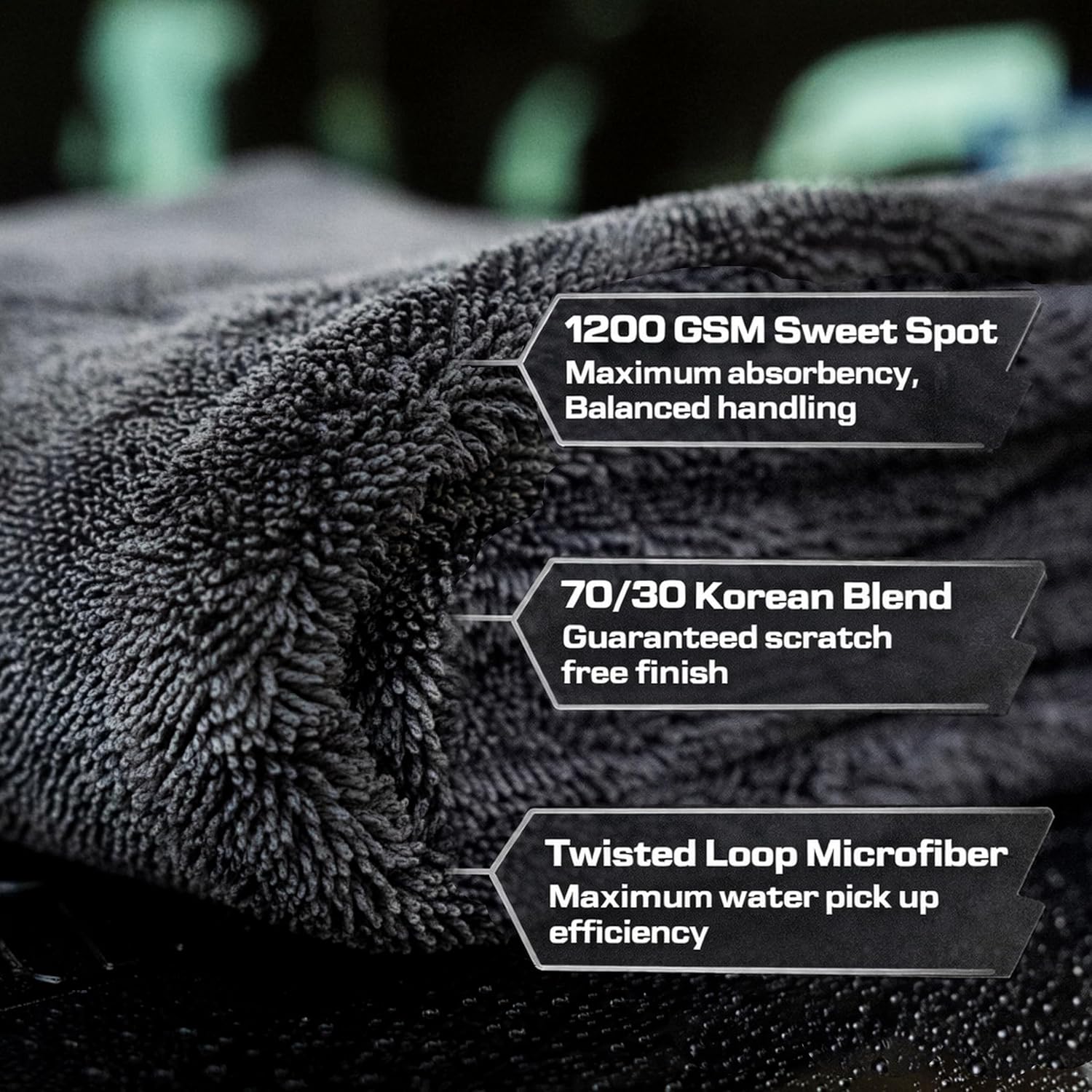 24x36 Car Drying Towel 1200 GS - Microfiber Towel Detailing บทวิจารณ์และราคา