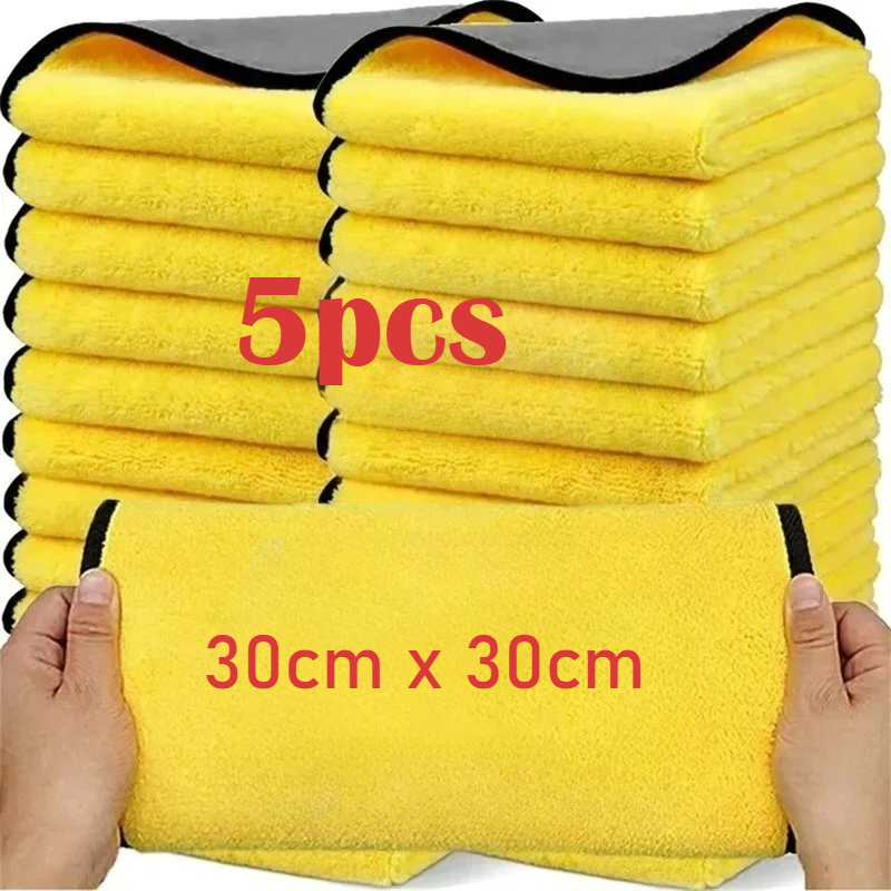 Double Sides Car Microfiber Cl - Microfiber Towel Detailing บทวิจารณ์และราคา