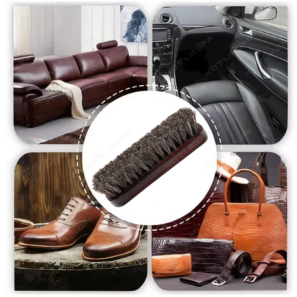 Premium Horsehair Shoe Brush F - Dirt Brush Interior บทวิจารณ์และราคา