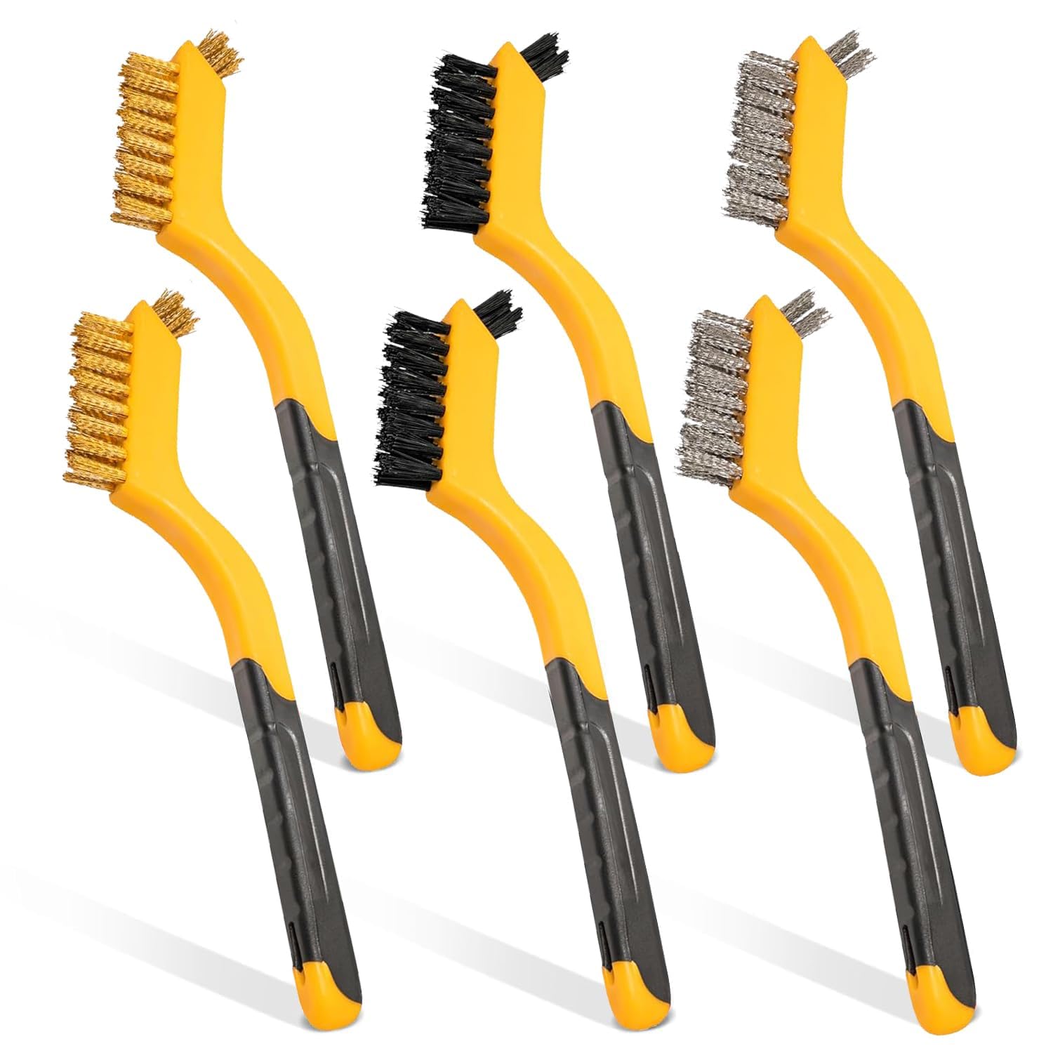 6-Piece Wire Brush Set: Brass, - Detailing Brush Set บทวิจารณ์และราคา