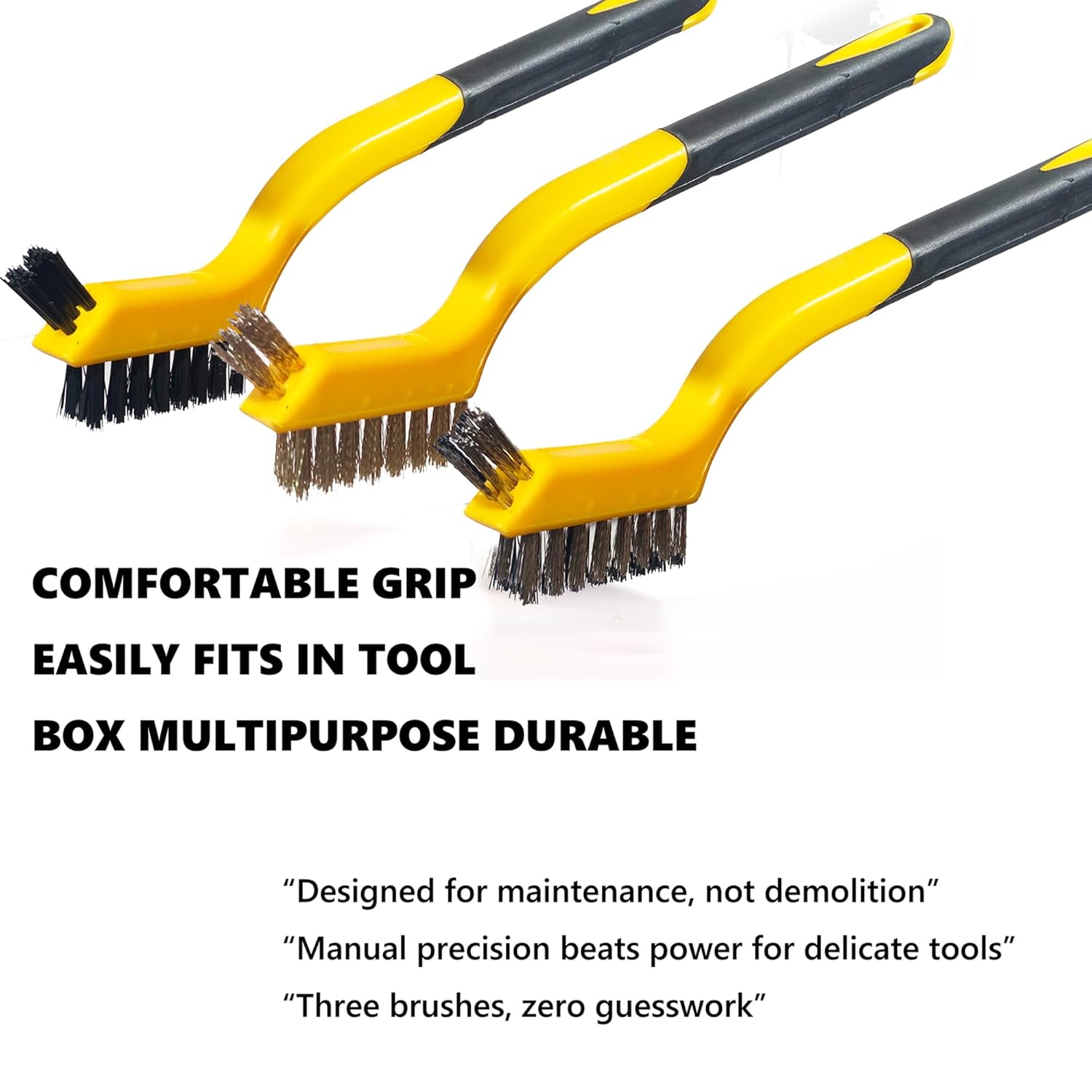 6-Piece Wire Brush Set: Brass, - Detailing Brush Set บทวิจารณ์และราคา