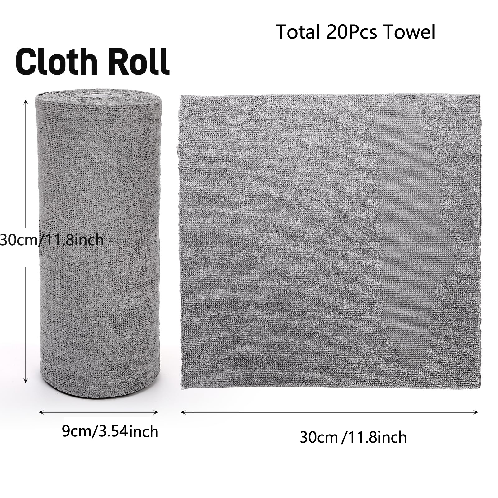 20 Pcs Microfiber Cleaning Clo - Microfiber Towel Detailing บทวิจารณ์และราคา