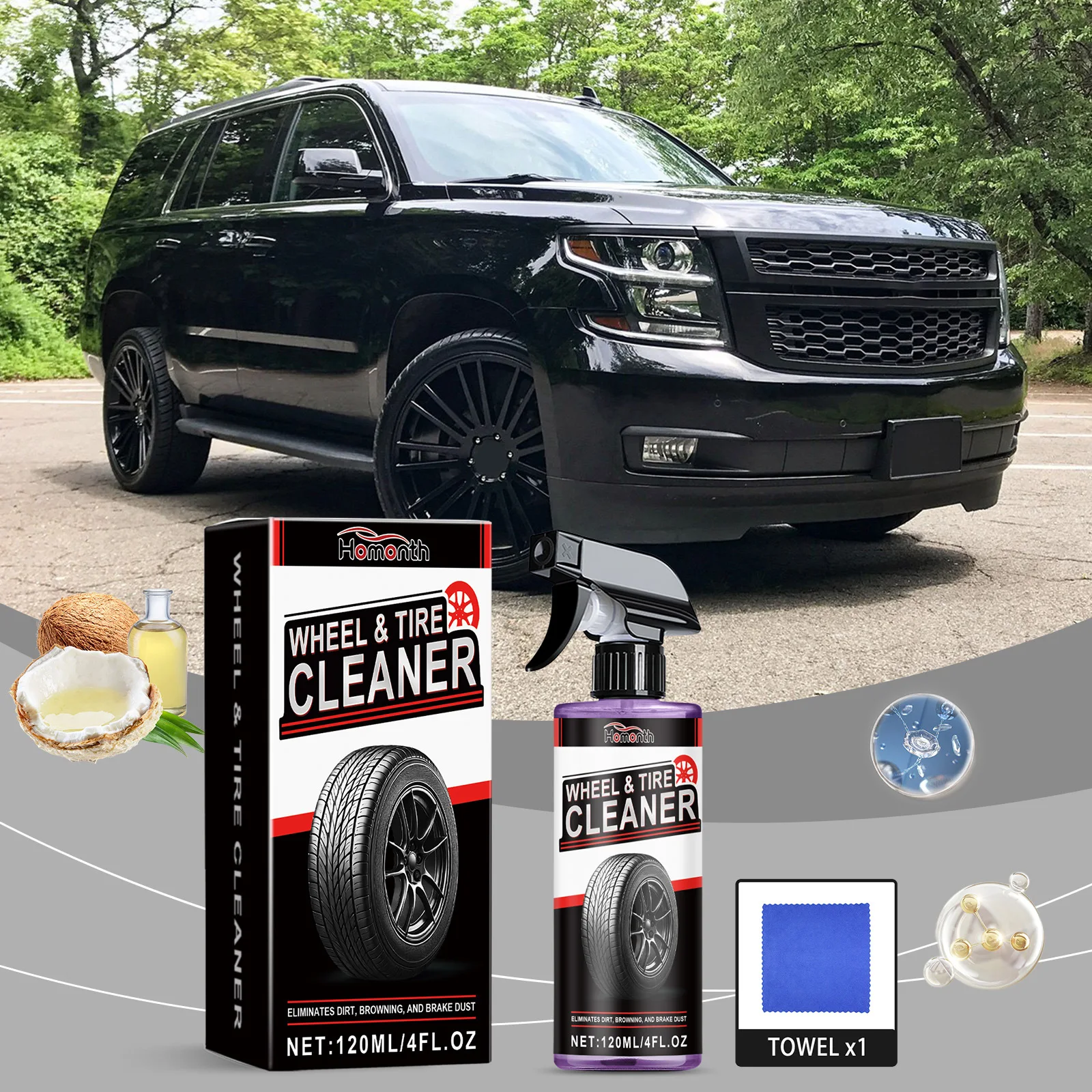 Professional Wheel Tire Cleane - Wheel Cleaner Alloy บทวิจารณ์และราคา