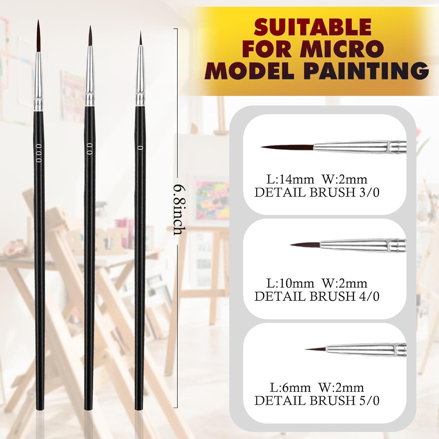 30 Pcs Fine Detail Paint Brush - Detailing Brush Set บทวิจารณ์และราคา