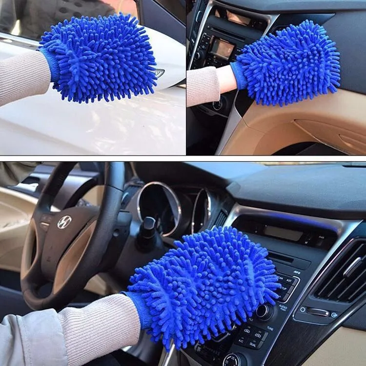 1-2Pcs Blue Microfiber Chenill - Microfiber Towel Detailing บทวิจารณ์และราคา