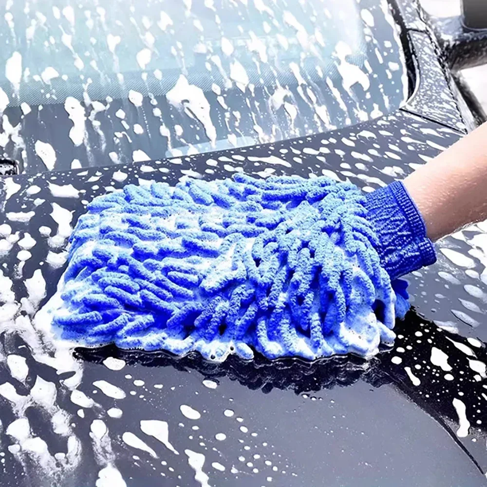 1-2Pcs Blue Microfiber Chenill - Microfiber Towel Detailing บทวิจารณ์และราคา