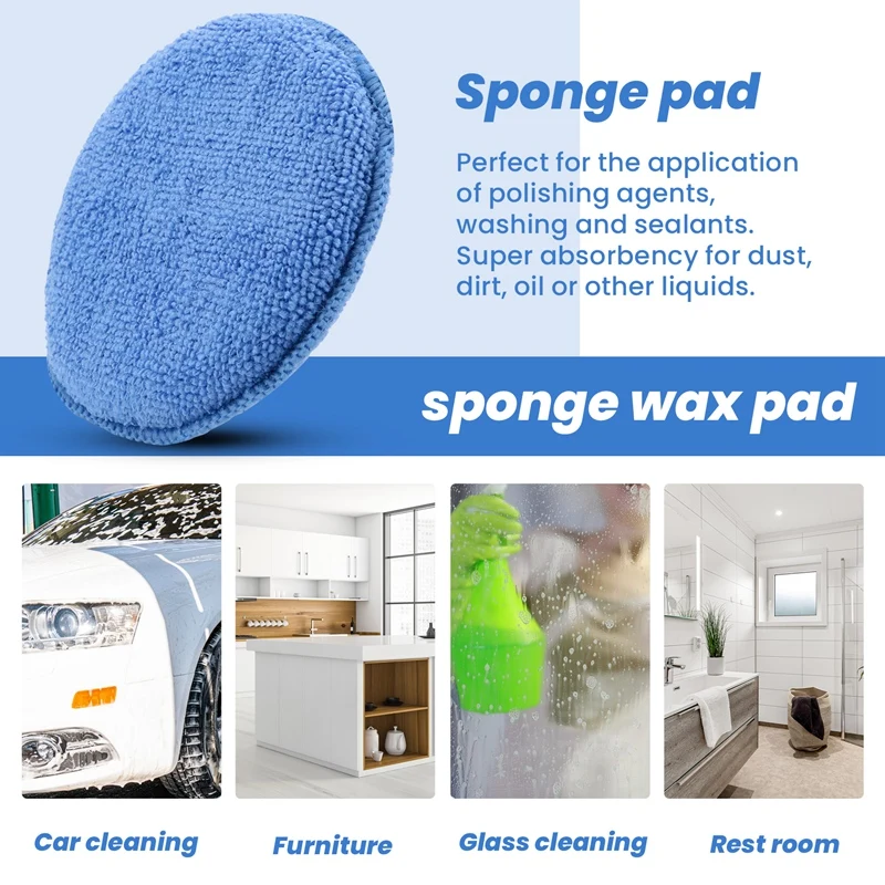 5Inch Microfiber Wax Applicato - Wax Applicator Pad บทวิจารณ์และราคา