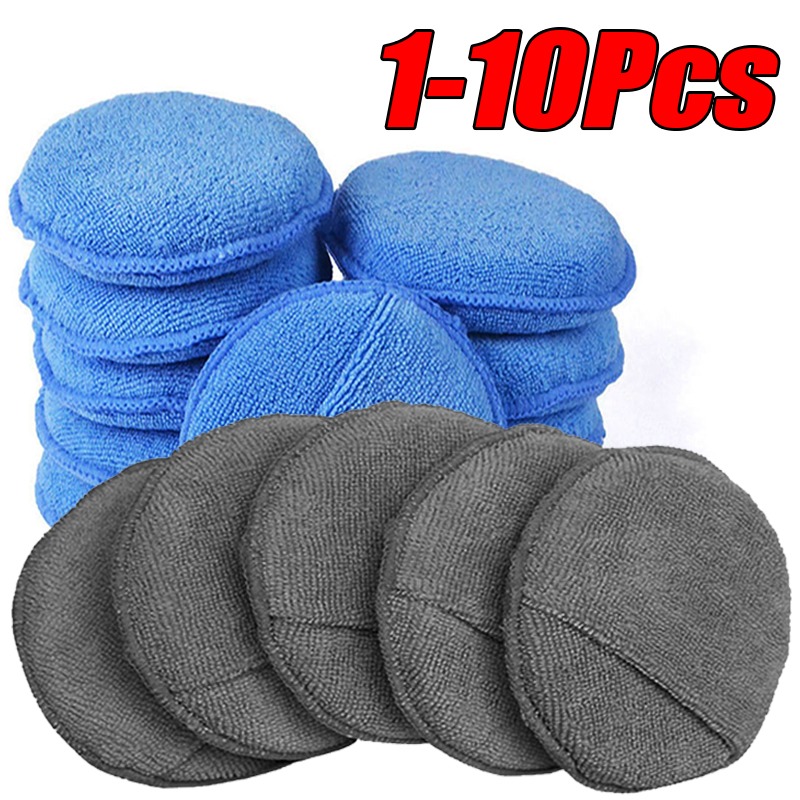 10Pcs Car Detailing Applicator - Wax Applicator Pad บทวิจารณ์และราคา