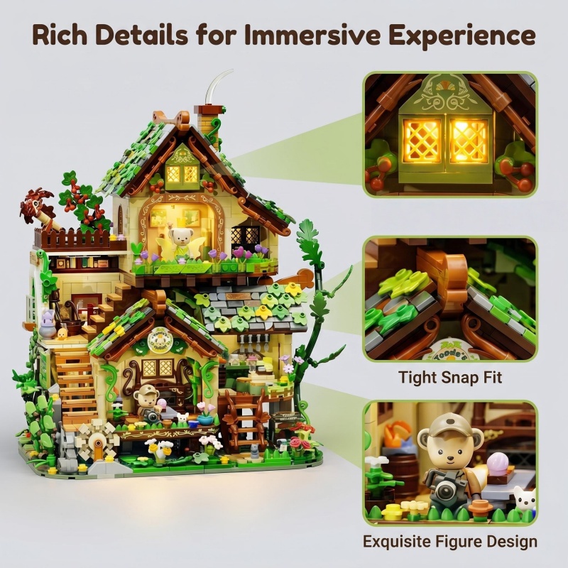 Whimsical Forest Elf Cottage B - Interior Detailing Kit บทวิจารณ์และราคา