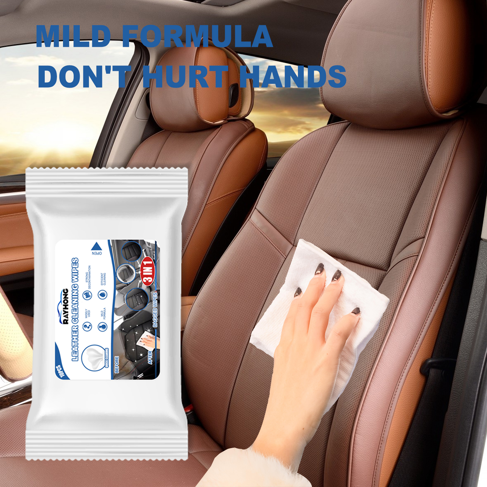 Rayhong Car Leather Cleaning W - Dirt Brush Interior บทวิจารณ์และราคา