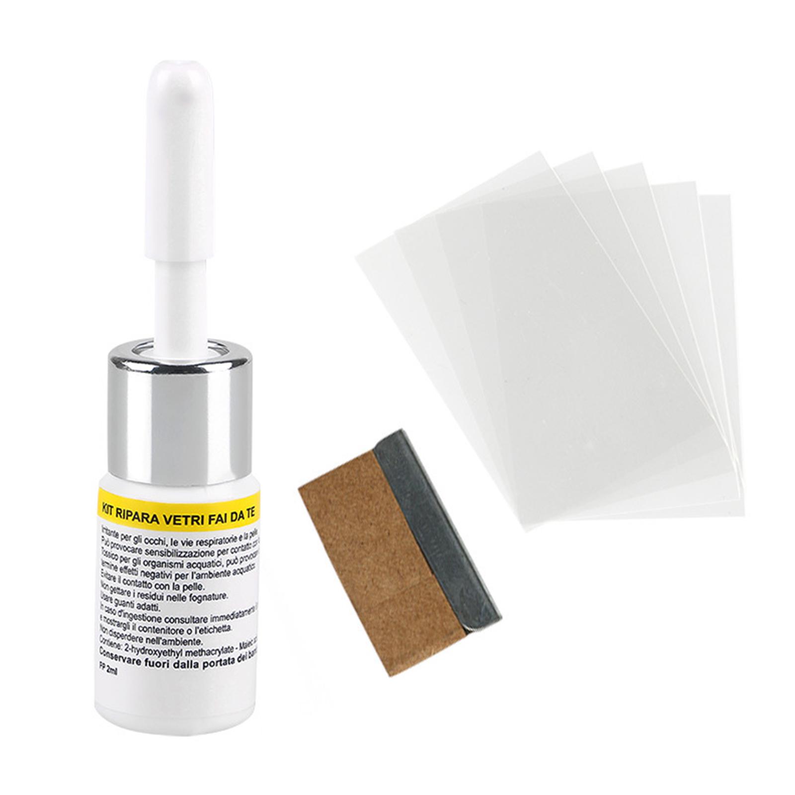 Car Cracked Glass Repair Kit W - Glass Cleaner Streak บทวิจารณ์และราคา