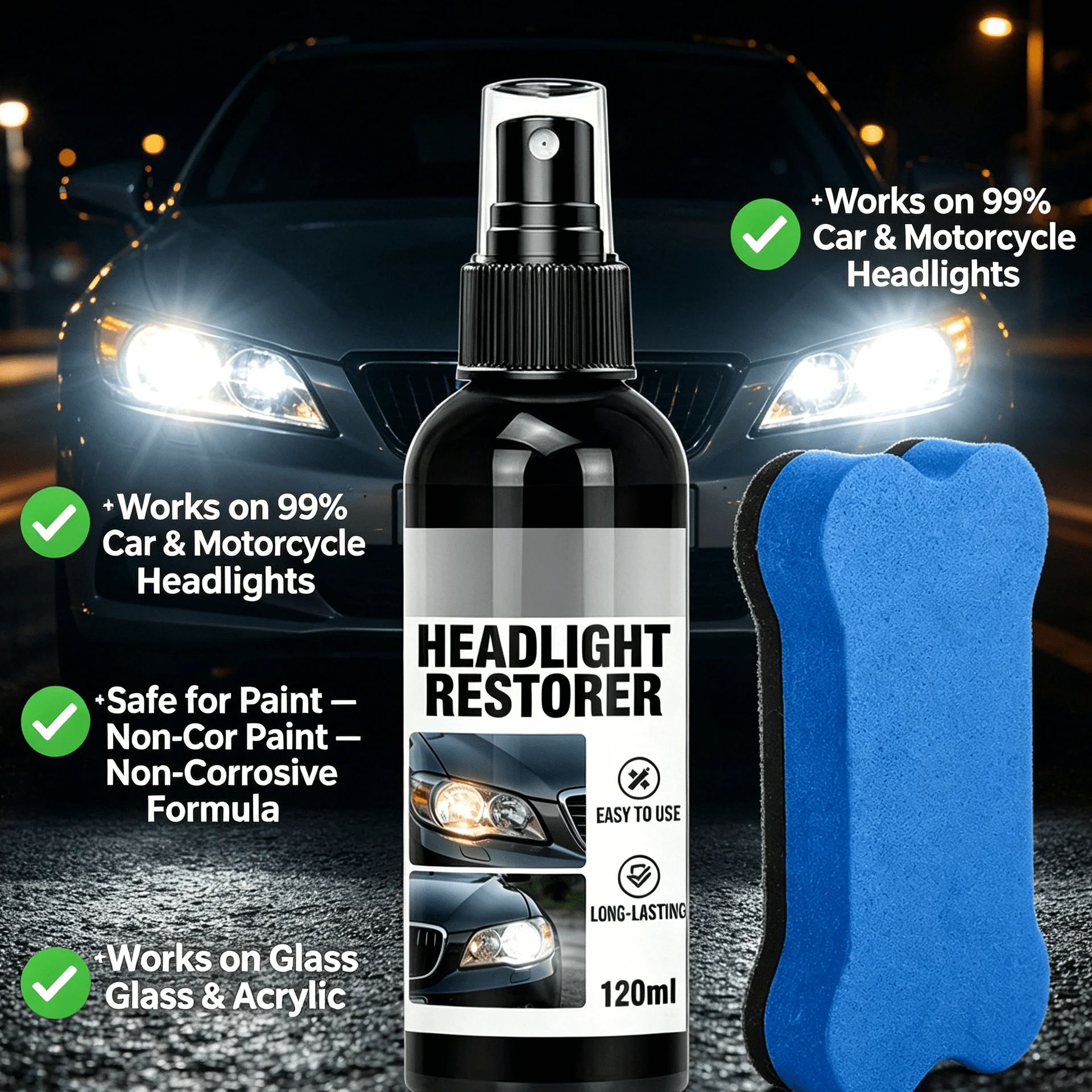 120ml Black Shine Plastic Rest - Trim Restorer Plastic บทวิจารณ์และราคา