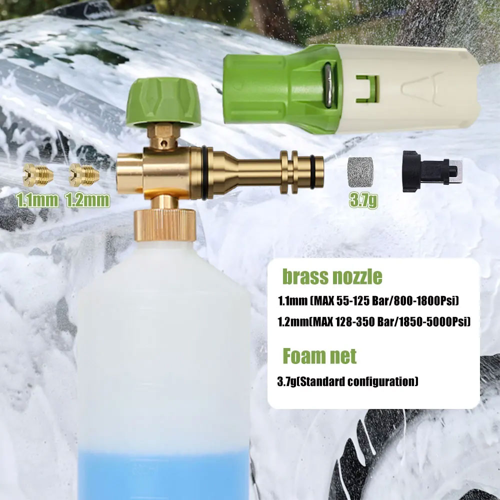 Aluminum Foam gun Lance Foam c - Foam Cannon Car Wash บทวิจารณ์และราคา