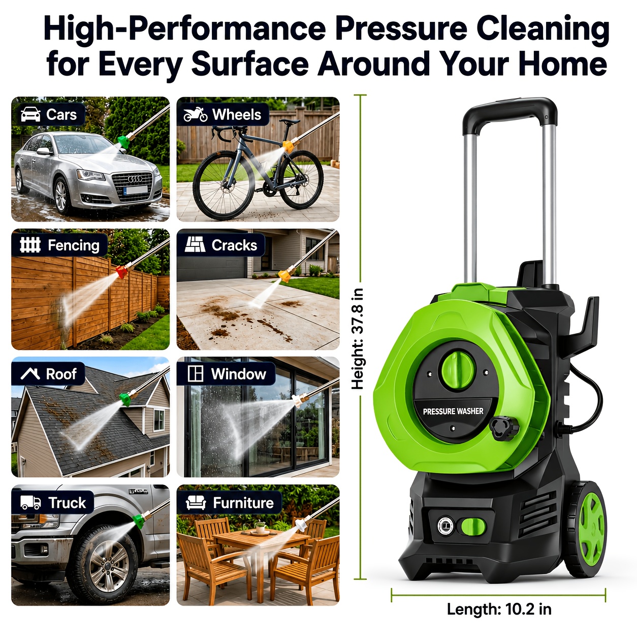 Electric Pressure Washer Power - Foam Cannon Car Wash บทวิจารณ์และราคา