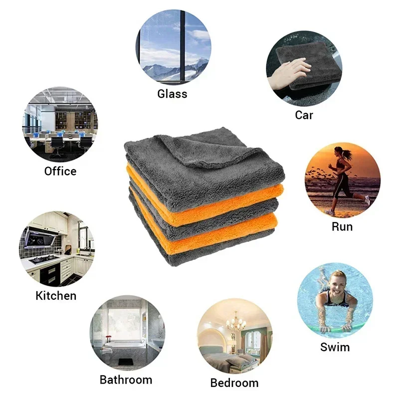 Edgeless Microfiber Car Towels - Microfiber Towel Detailing บทวิจารณ์และราคา