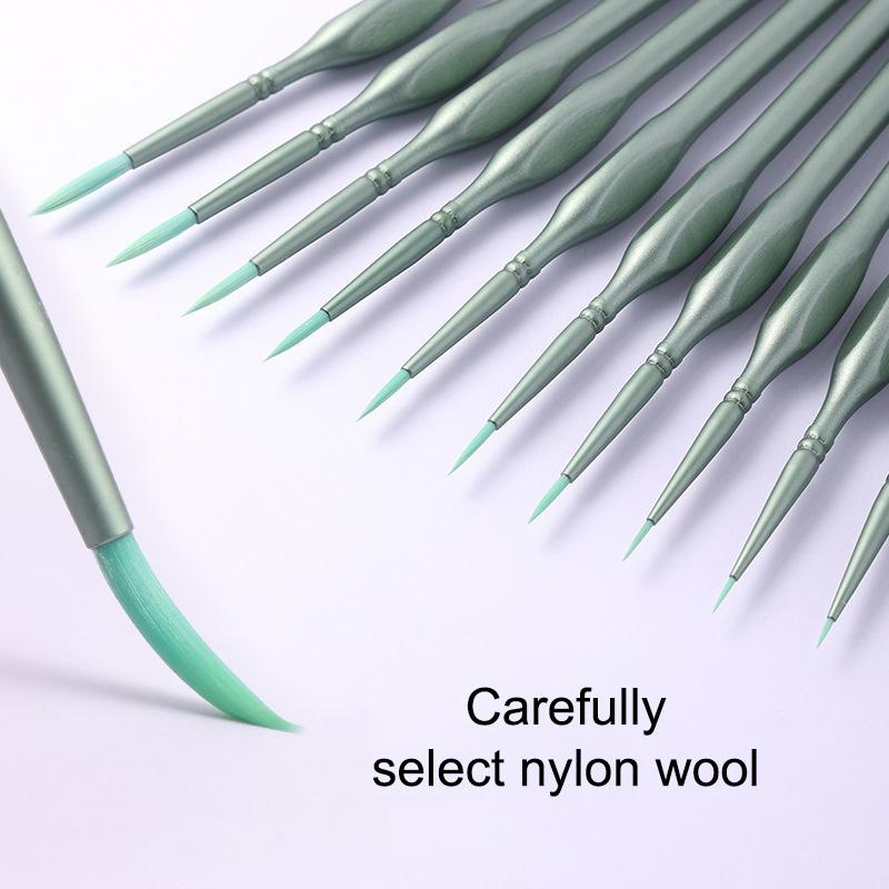 11Pcs Miniature Detail Paint B - Detailing Brush Set บทวิจารณ์และราคา