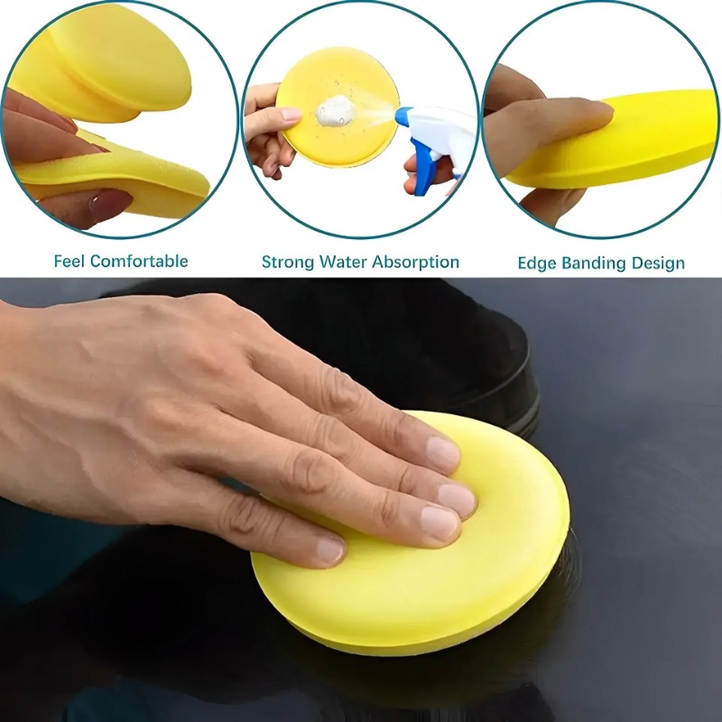 6PCS Car Care Foam Wax Applica - Wax Applicator Pad บทวิจารณ์และราคา