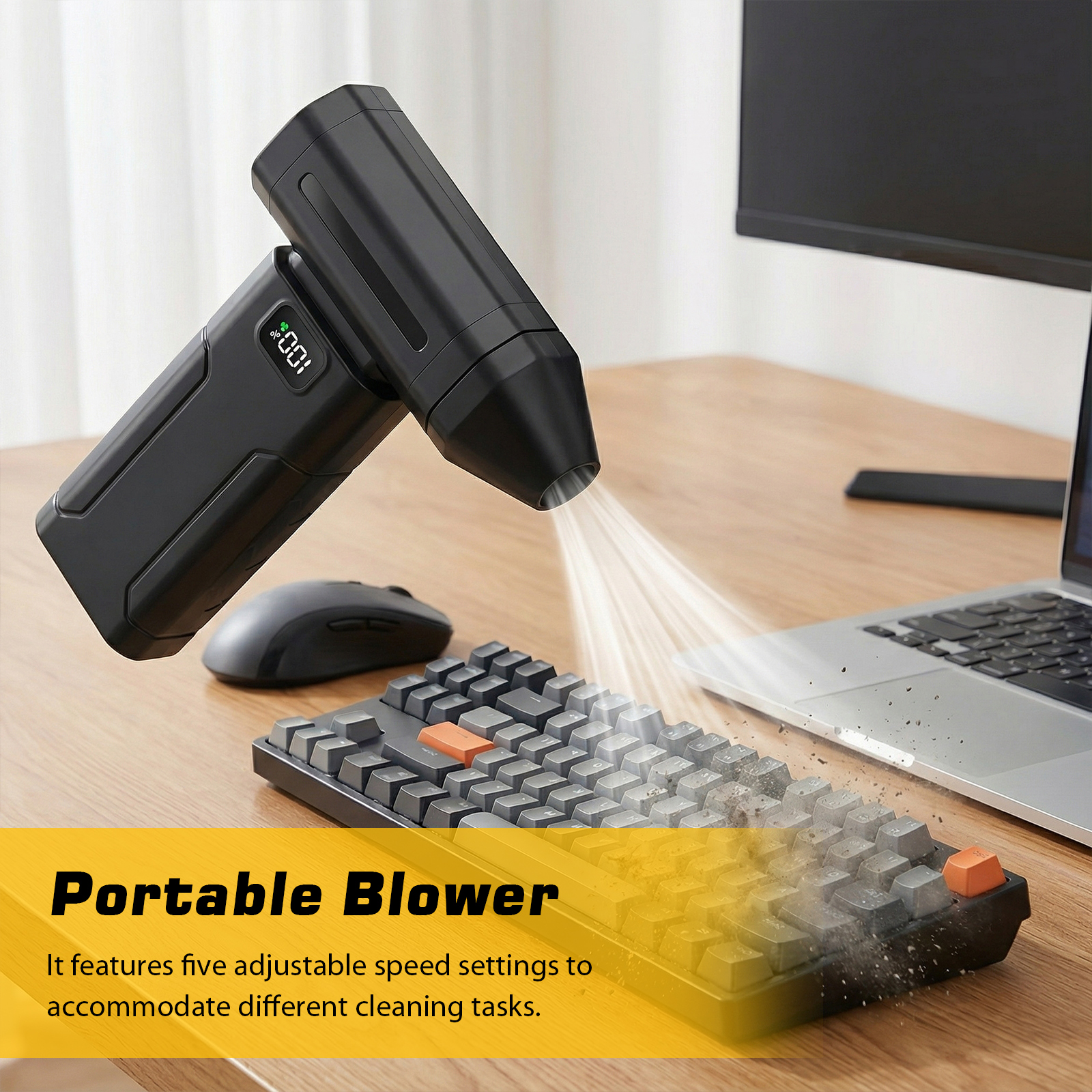 Compressed Air Duster 5-Speed  - Dryer Car Blower บทวิจารณ์และราคา