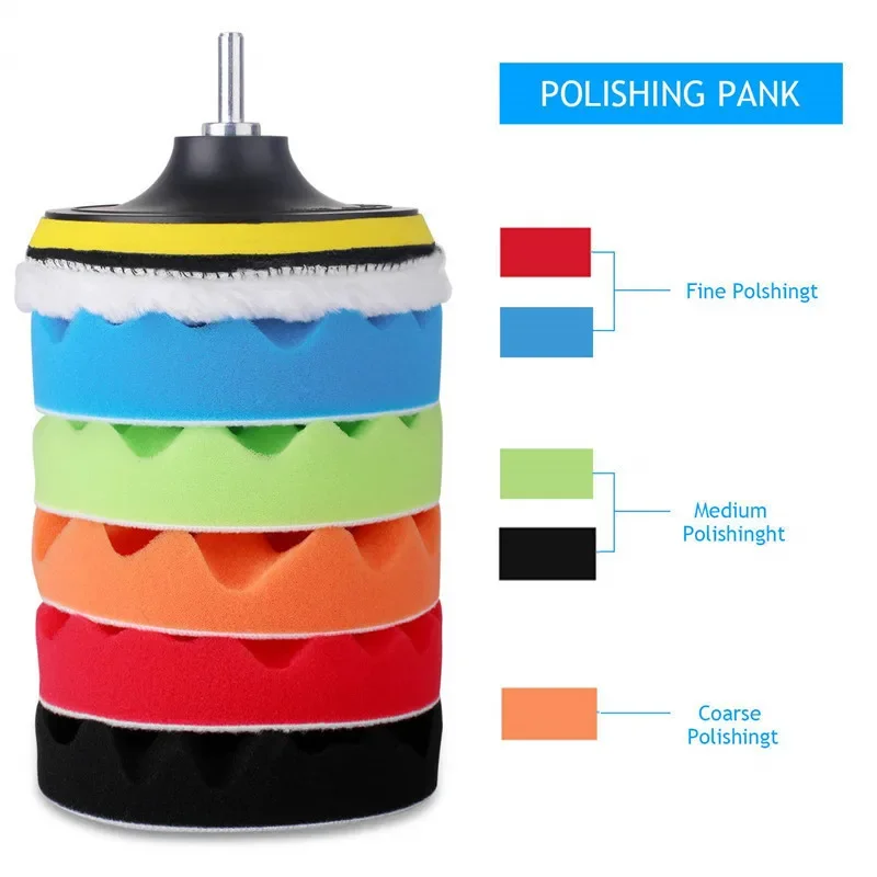 8Pcs Car Polishing Pads Kit 3/ - Polish Pad Set Buffer บทวิจารณ์และราคา