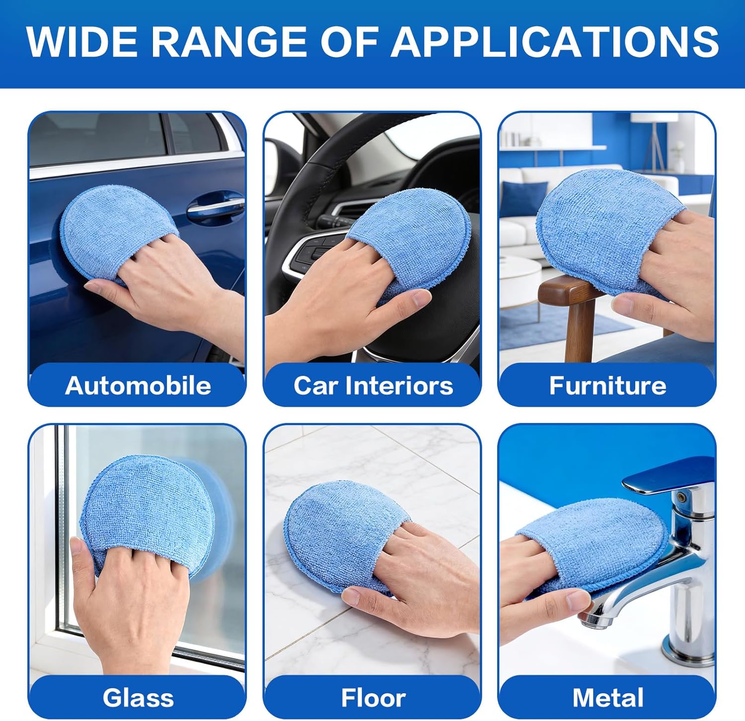 Auto Cleaning Sponge Brush Wax - Wax Applicator Pad บทวิจารณ์และราคา