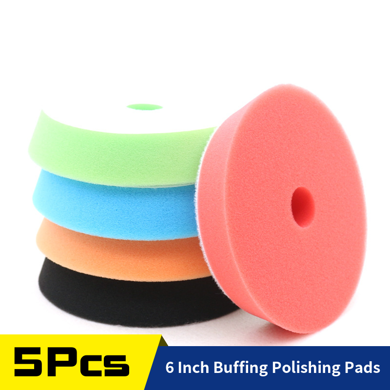 5Pcs 6inch Sponge Polishing Pa - Polish Pad Set Buffer บทวิจารณ์และราคา