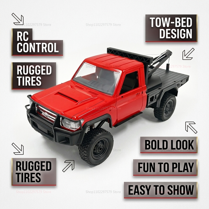 New MN82T RC Crawler 2.4G 4WD  - Dirt Brush Interior บทวิจารณ์และราคา