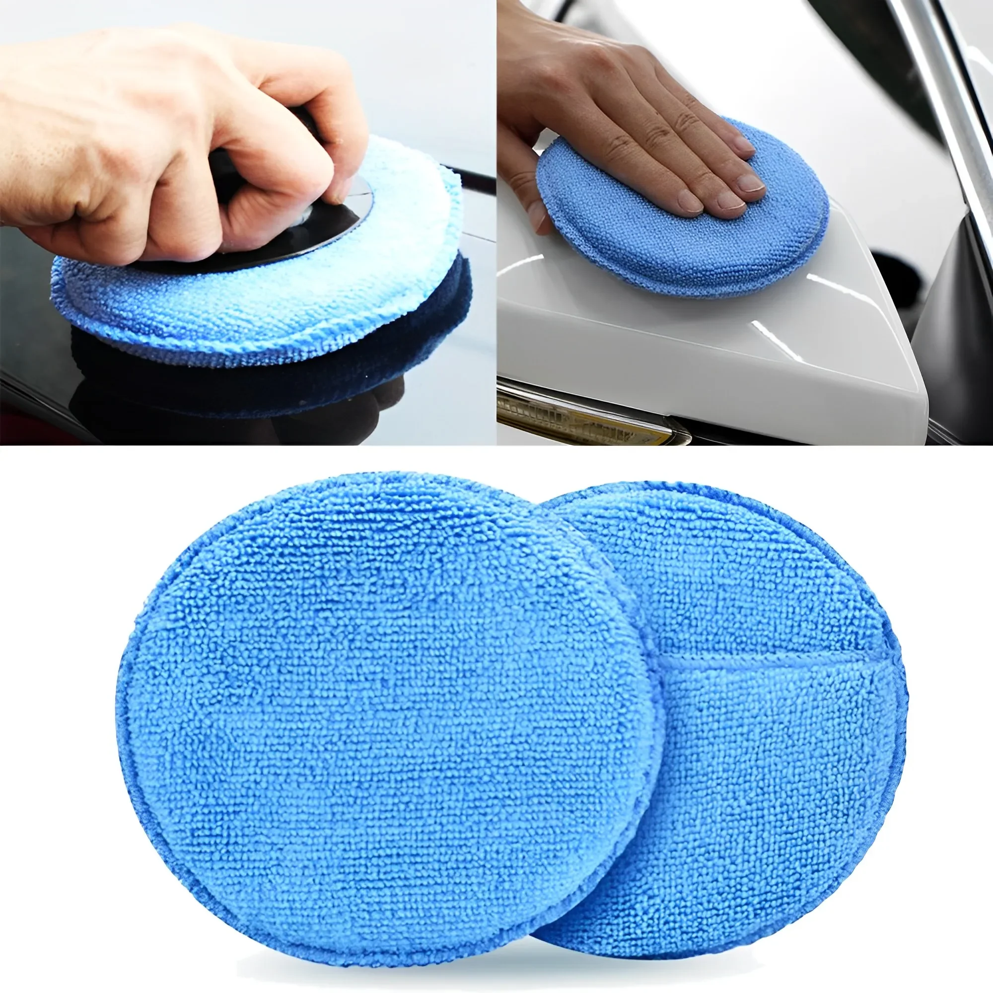 10Pcs Car Detailing Applicator - Wax Applicator Pad บทวิจารณ์และราคา