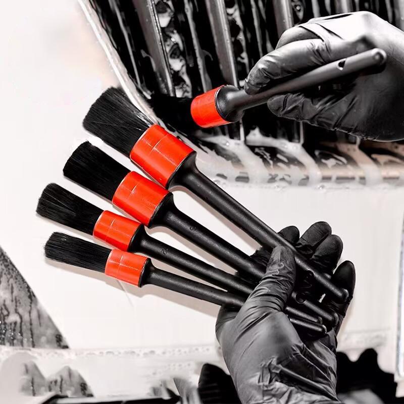 5PCS Car Detailing Brush Set P - Interior Detailing Kit บทวิจารณ์และราคา