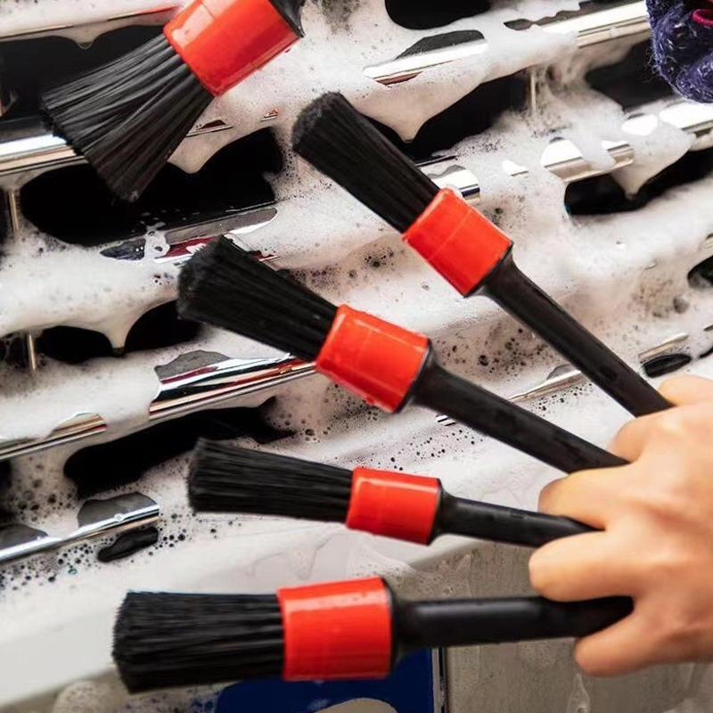 5PCS Car Detailing Brush Set P - Interior Detailing Kit บทวิจารณ์และราคา