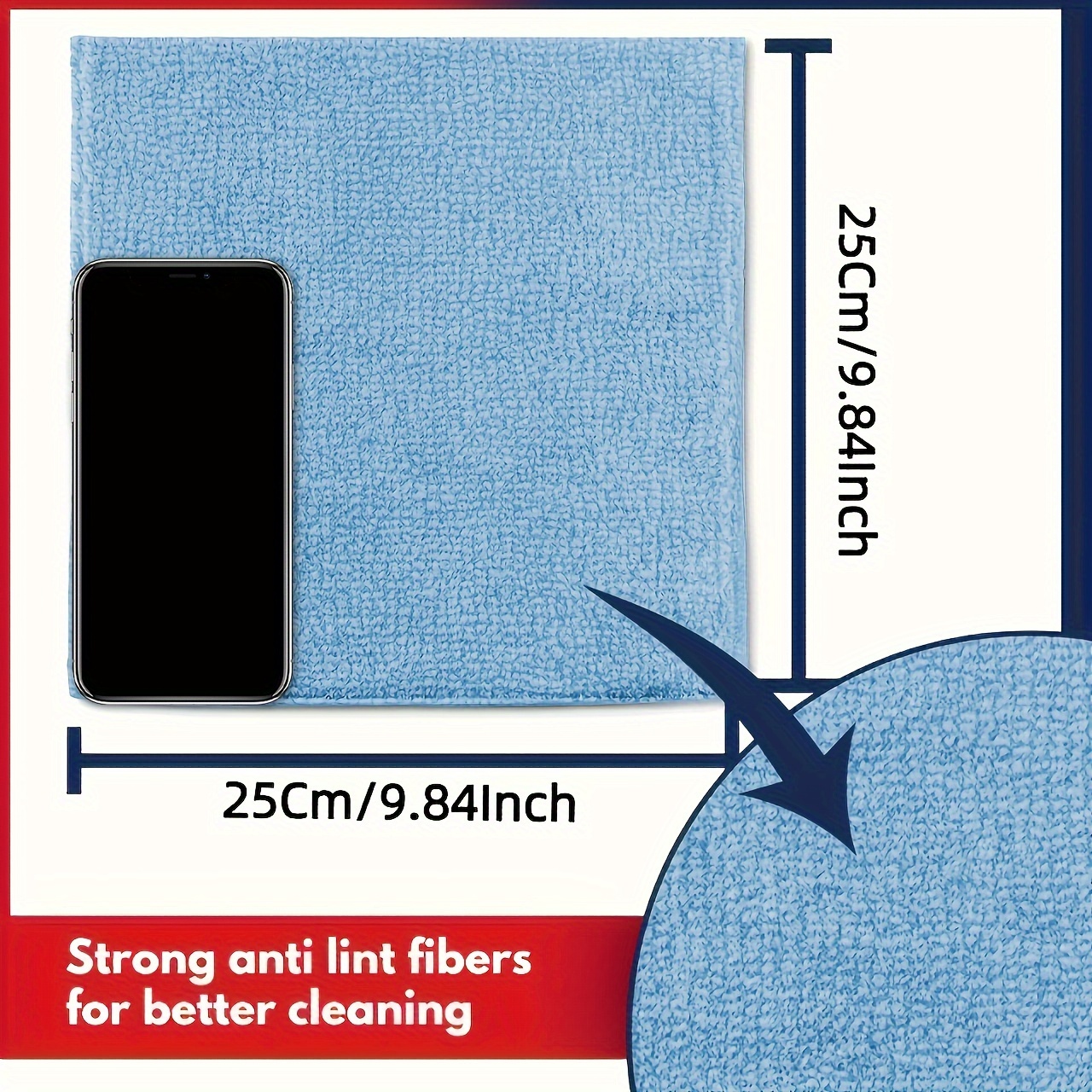 1-50pcs Light Blue Microfiber  - Microfiber Towel Detailing บทวิจารณ์และราคา