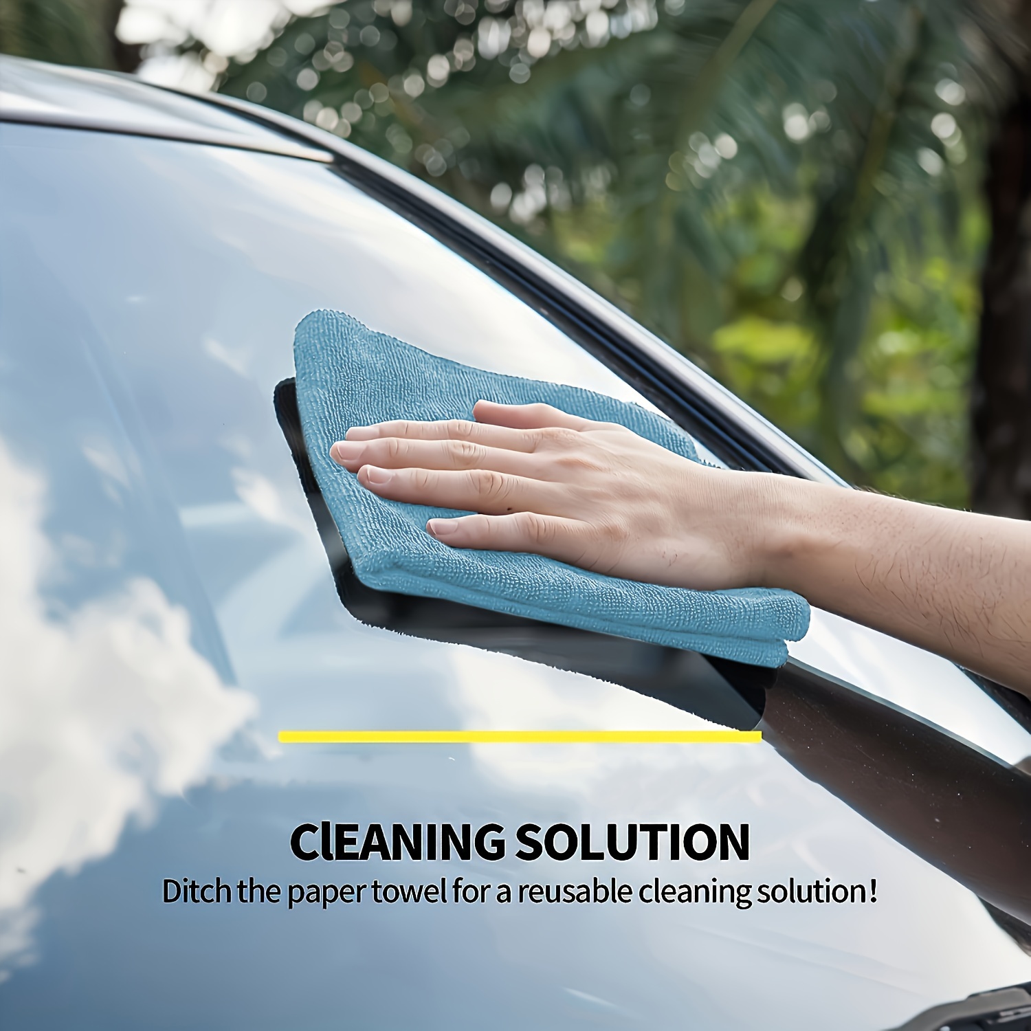 1-50pcs Light Blue Microfiber  - Microfiber Towel Detailing บทวิจารณ์และราคา
