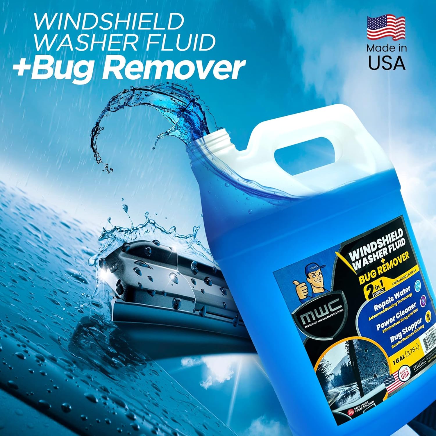Windshield Washer Fluid, Ready - Glass Cleaner Streak บทวิจารณ์และราคา