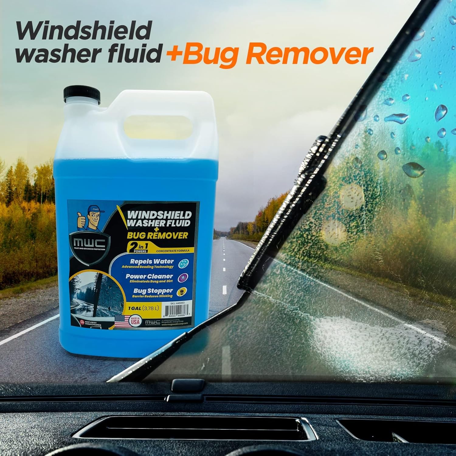 Windshield Washer Fluid, Ready - Glass Cleaner Streak บทวิจารณ์และราคา
