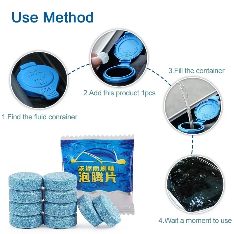 Concentrate Effervescent Car W - Glass Cleaner Streak บทวิจารณ์และราคา