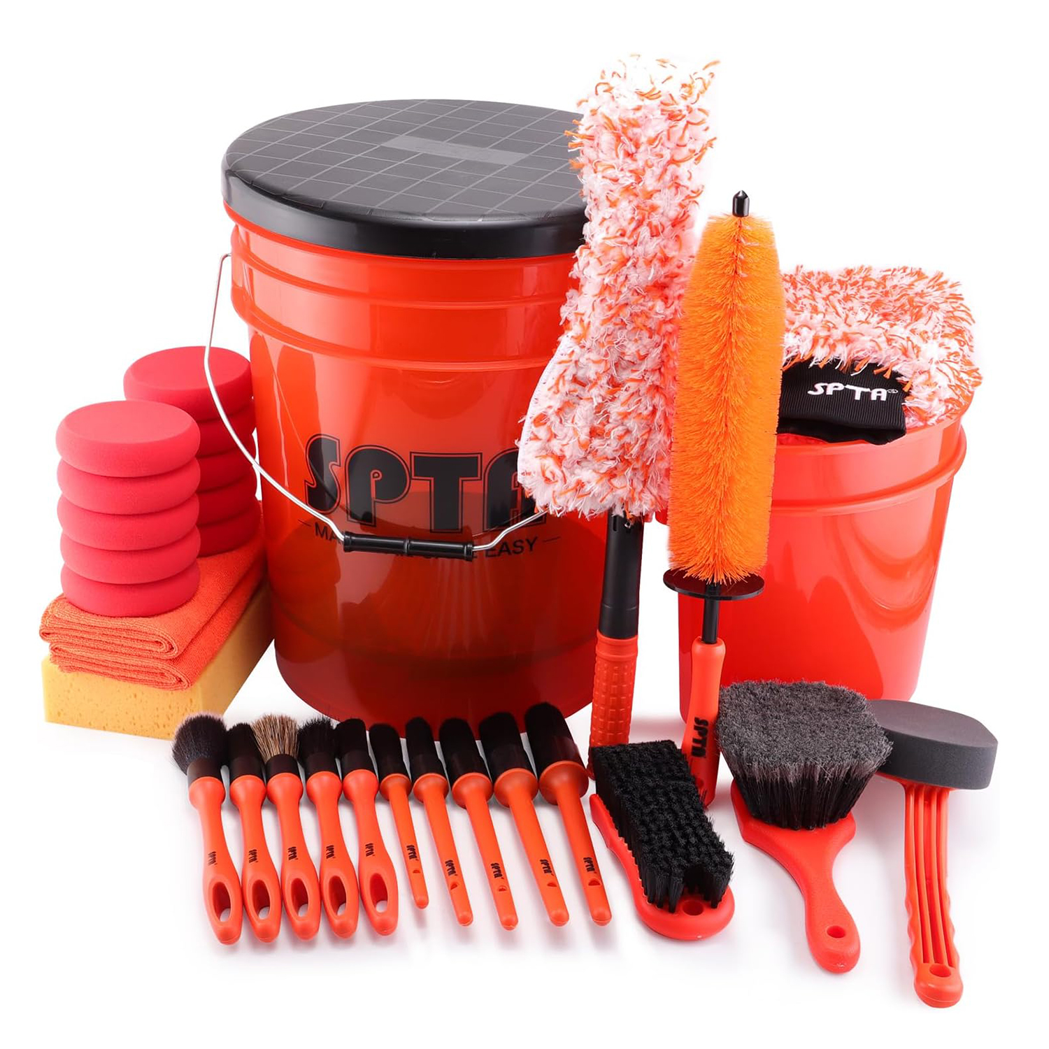 SPTA 33Pcs Car Wash 20L Bucket - Interior Detailing Kit บทวิจารณ์และราคา