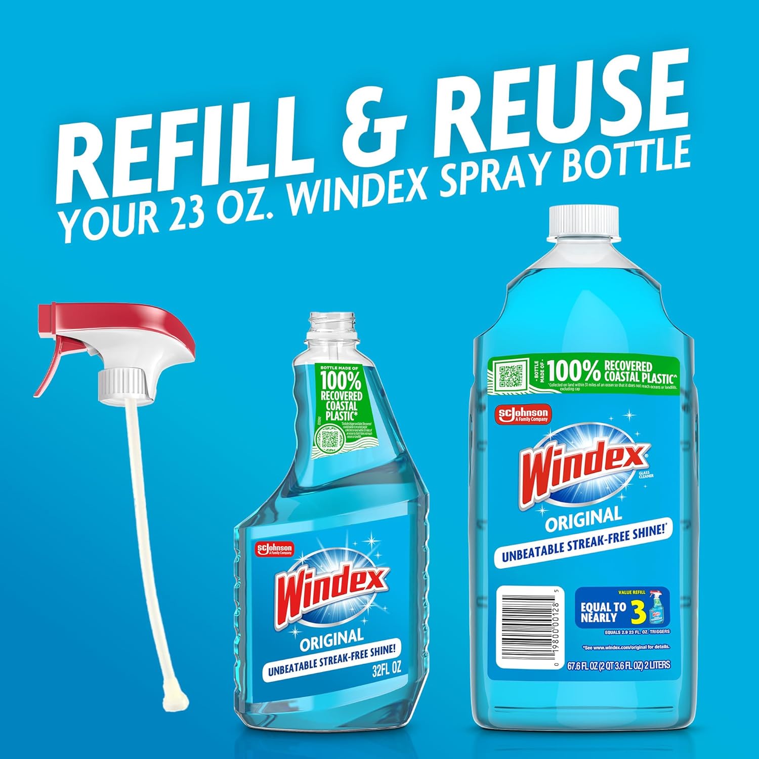 Glass and Window Cleaner Refil - Glass Cleaner Streak บทวิจารณ์และราคา