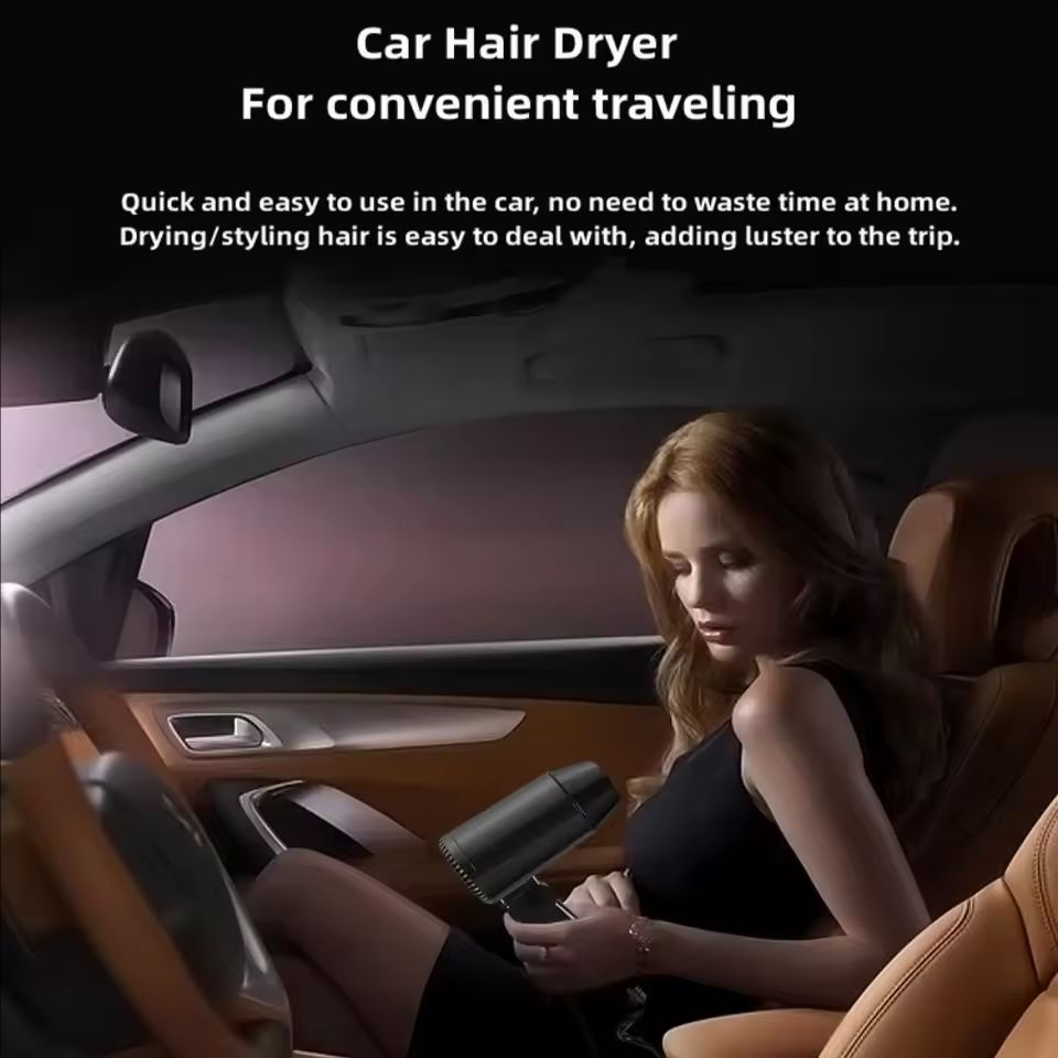 Portable 12V Folding Car Hair  - Dryer Car Blower บทวิจารณ์และราคา