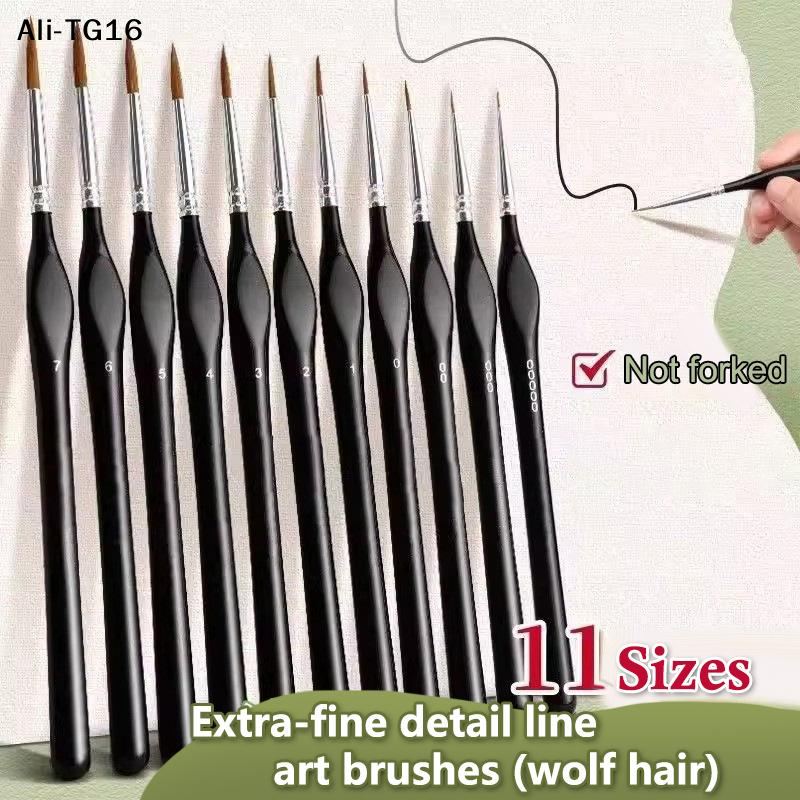 【B11】11Pc Miniature Detail Pai - Detailing Brush Set บทวิจารณ์และราคา