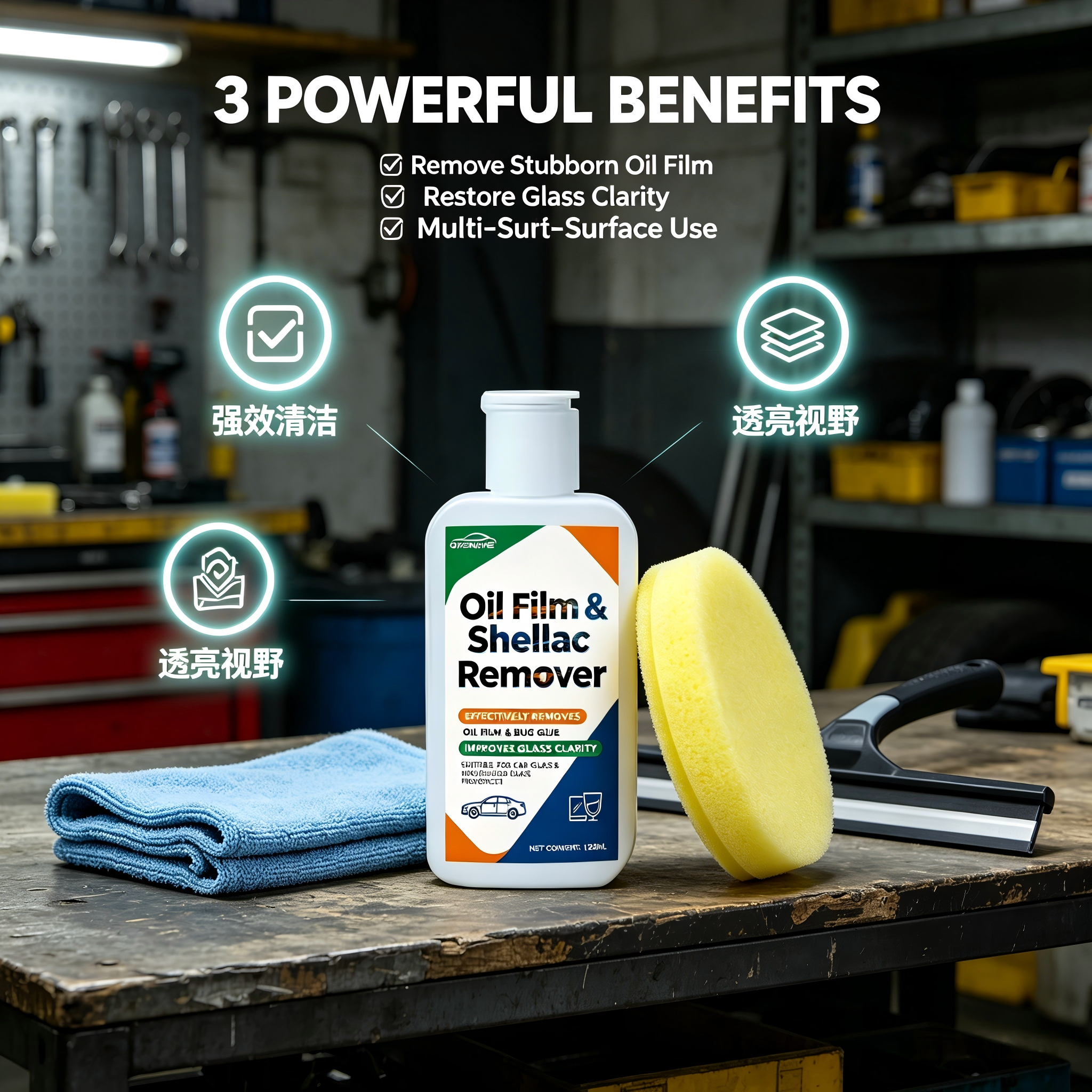 120ML Car Windshield Oil Film  - Glass Cleaner Streak บทวิจารณ์และราคา