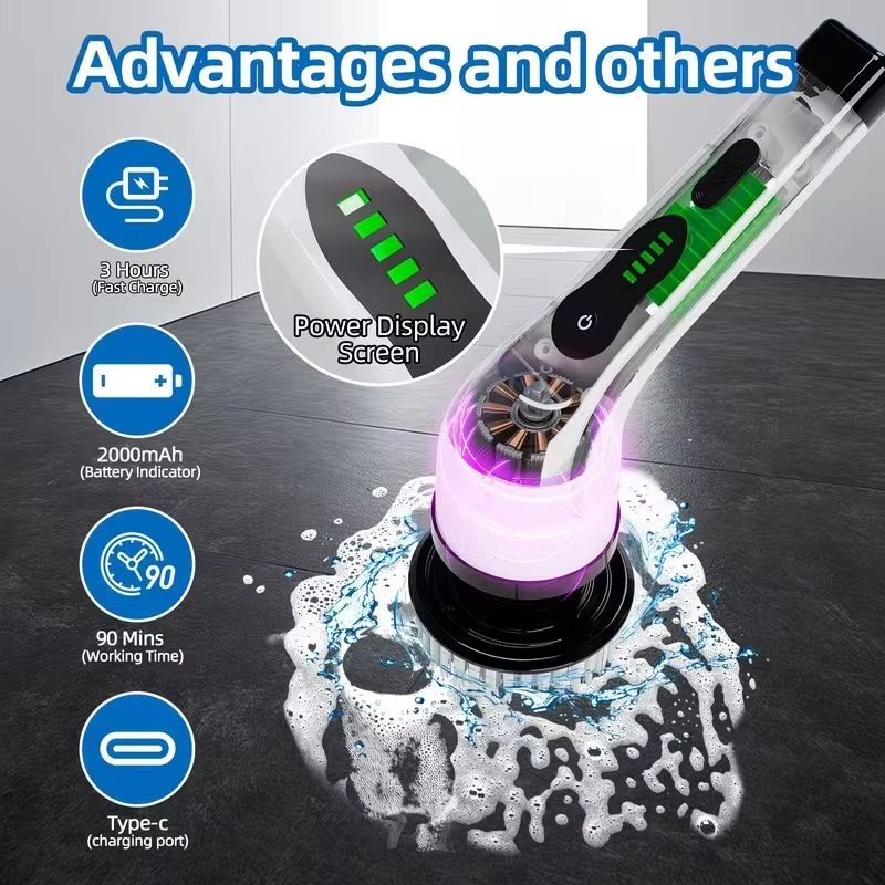 Wireless Electric Spin Scrubbe - Car Cleaning Brush บทวิจารณ์และราคา