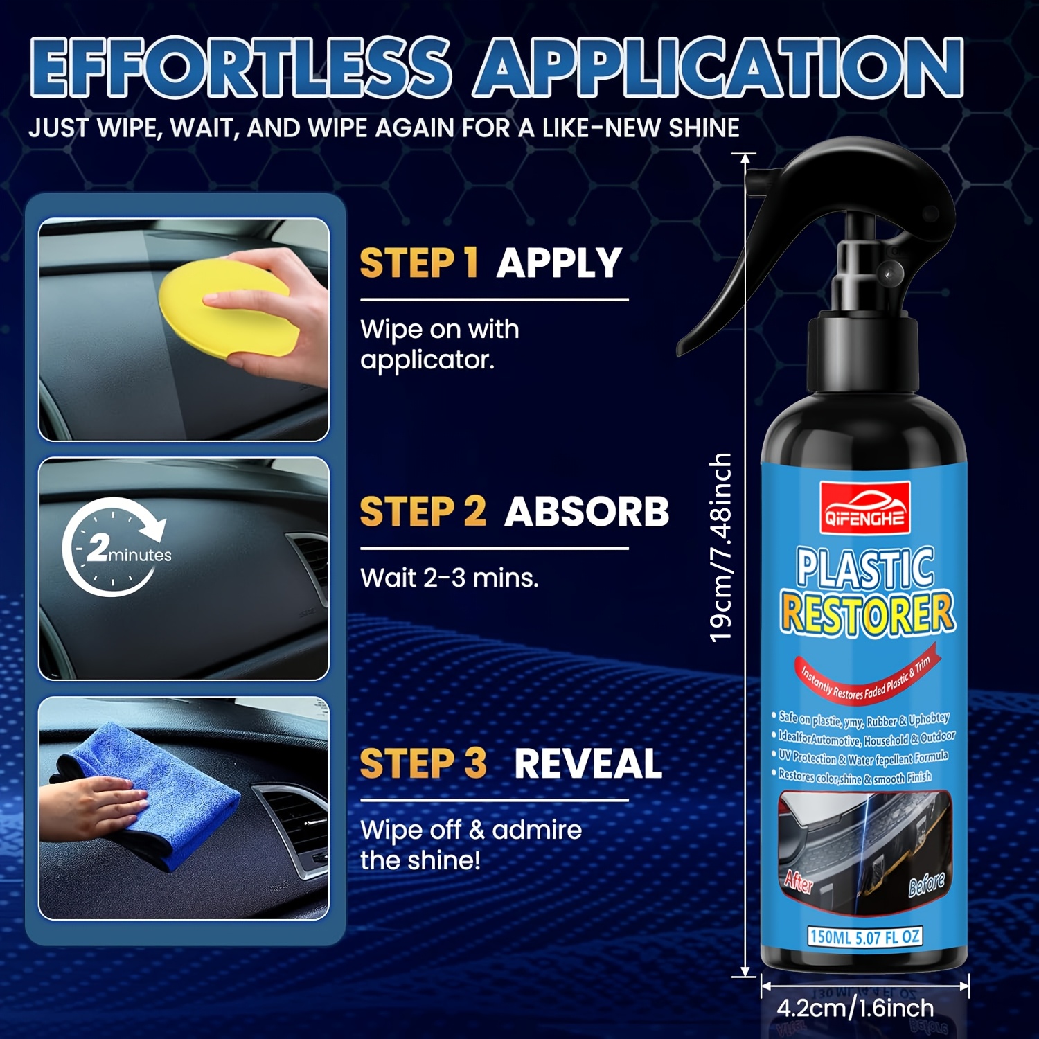 Black Trim And Plastic Restore - Trim Restorer Plastic บทวิจารณ์และราคา