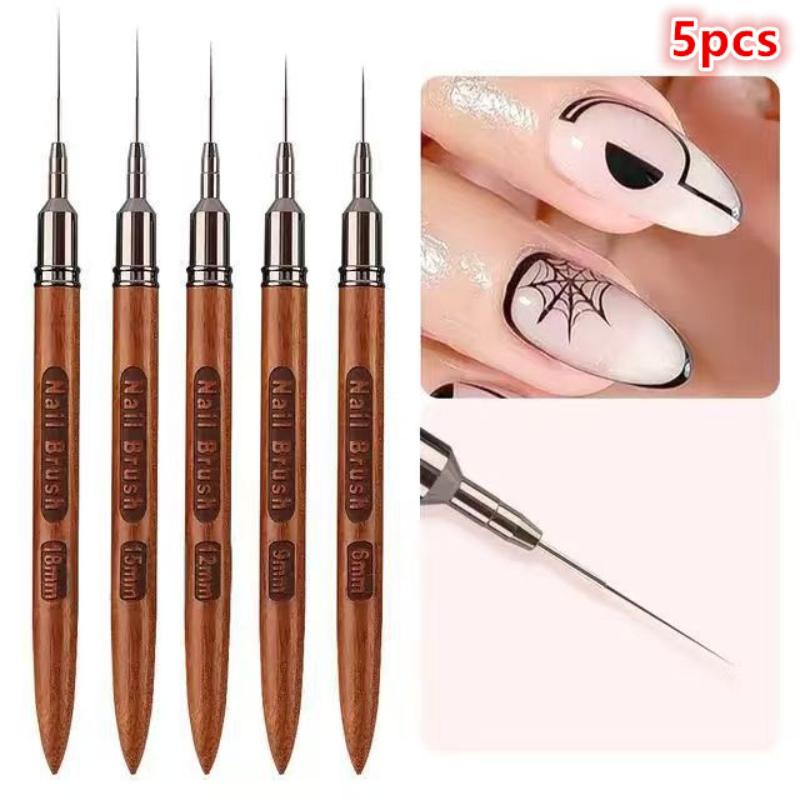 5 Piece Nail Art Liner Brush S - Detailing Brush Set บทวิจารณ์และราคา