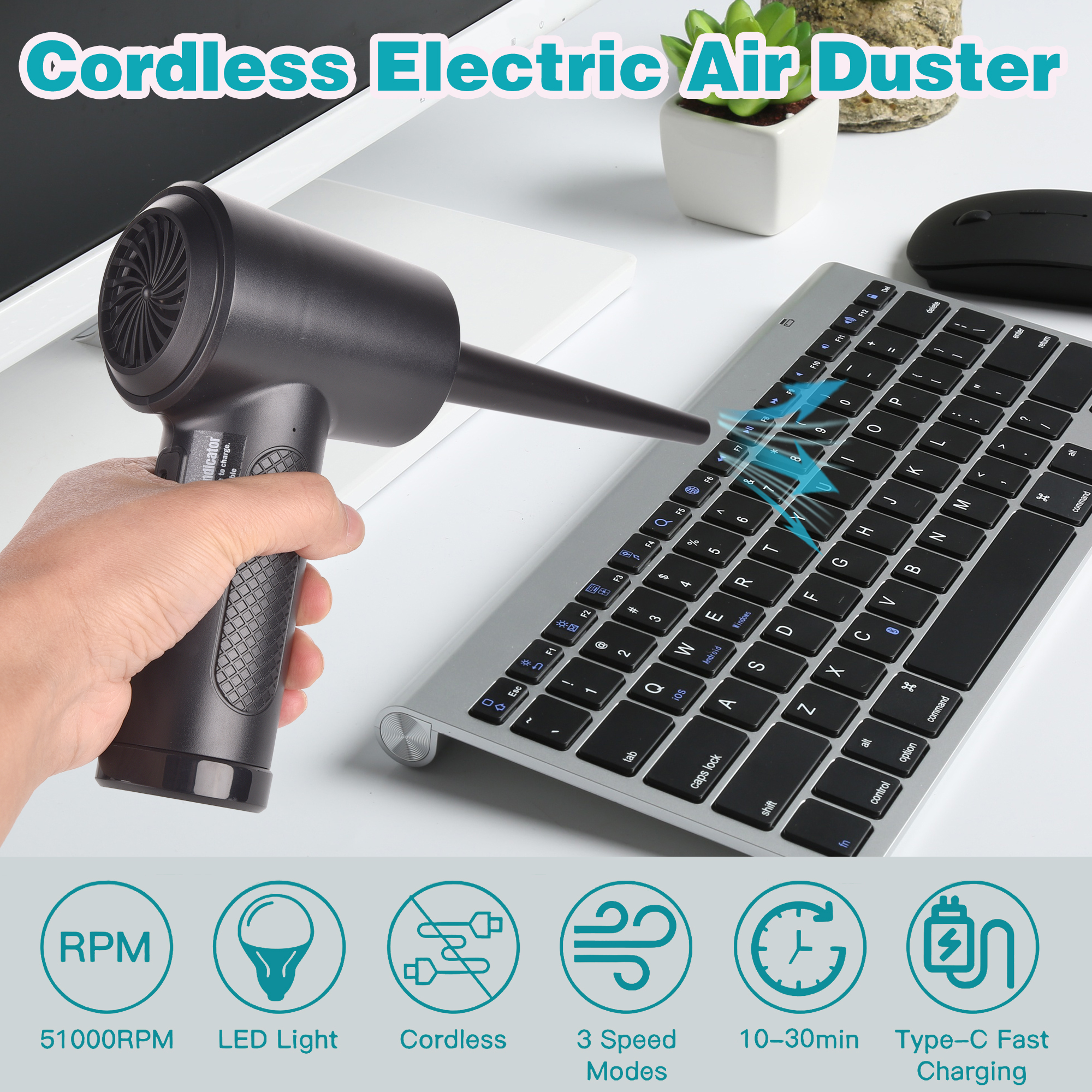 Compressed Air Duster for Comp - Dryer Car Blower บทวิจารณ์และราคา
