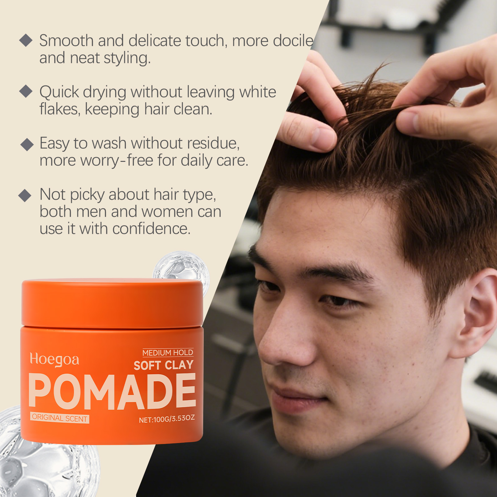 Original Hair Wax Long-Lasting - Clay Bar Lubricant บทวิจารณ์และราคา