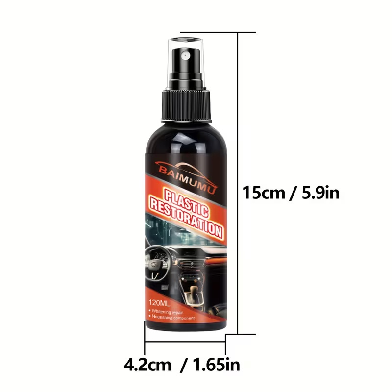 120ml Car Plastic Restorer Spr - Trim Restorer Plastic บทวิจารณ์และราคา